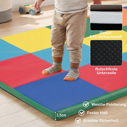 Foldable Baby Play Mat – Soft Foam & Waterproof Cover