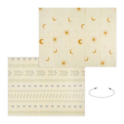 Foldable Baby Play Mat – Suns and Moons Design