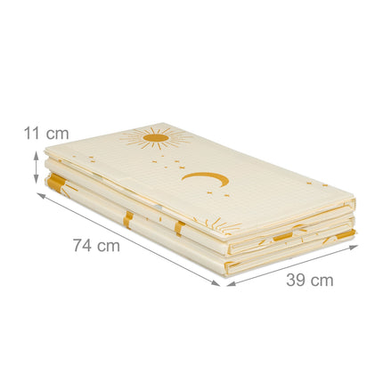 Foldable Baby Play Mat – Suns and Moons Design