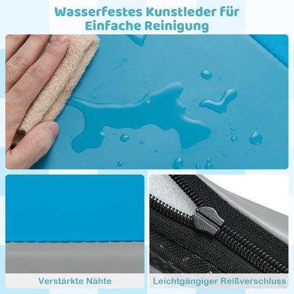 Faltbare Baby-Spielmatte mit Schaumstoff & Kunstleder, 2-teilig