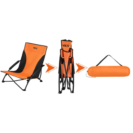 Klappbarer Strandstuhl, Tragetasche, 120 kg Tragkraft