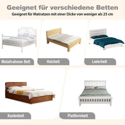 Klappbares Bettschutzgitter für Kleinkinder, 105x40x42 cm, Grau