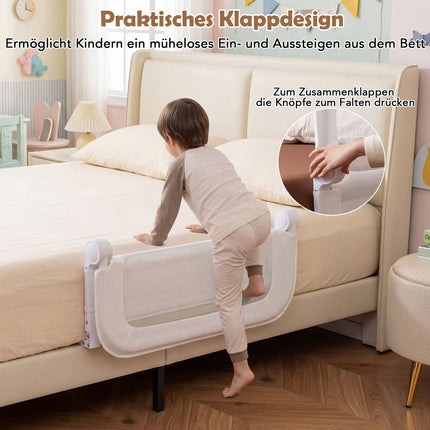 Foldable Bed Rail with Removable Oxford Cover, 80 cm