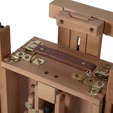 Foldable Beech Wood Easel with Drawer and Palette