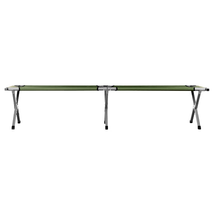 Faltbares Feldbett, Grün, 200 cm