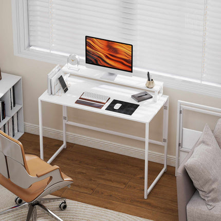 Klappbarer Computertisch mit Monitorständer, 100 x 48 cm