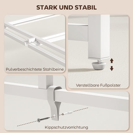 Klappbarer Computertisch mit Monitorständer, 100 x 48 cm