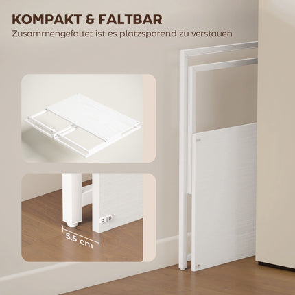 Klappbarer Computertisch mit Monitorständer, 100 x 48 cm