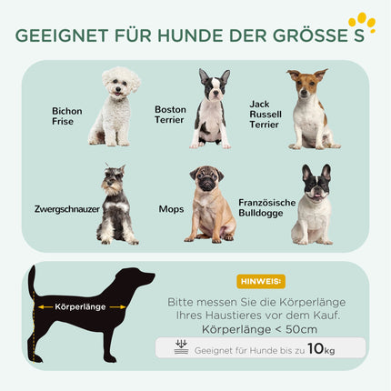 Zusammenklappbare Hundebox mit 2 Türen, Tablett, Kissen, Schwarz