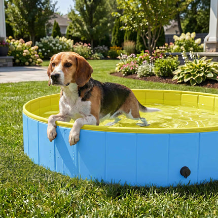 Foldable Dog Pool, Anti-Slip Bottom, 120x30 cm