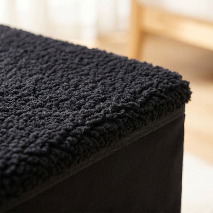 Foldable Dog Steps with Storage – Black, Small