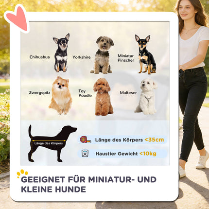 Faltbarer Hundebuggy, Rot, bis 10 kg, Kissen