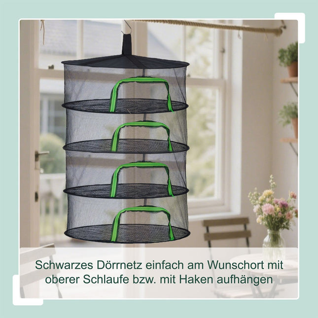 Faltbares Trockennetz für Kräuter, Obst und Kleidung