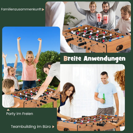 Klappbarer Tischkicker mit ergonomischem Griff, 33x36x109 cm