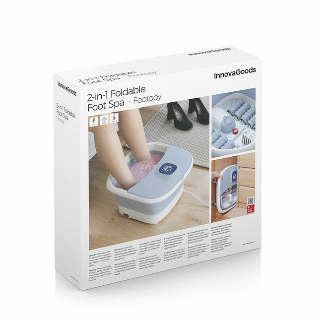 Faltbares Fußbad mit Rollen und Hydromassage Footopy InnovaGoods