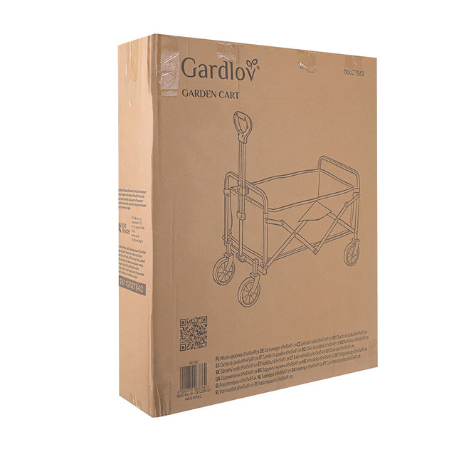 Faltbarer Gartenwagen, 90L Fassungsvermögen, 100kg Traglast, 4 Räder