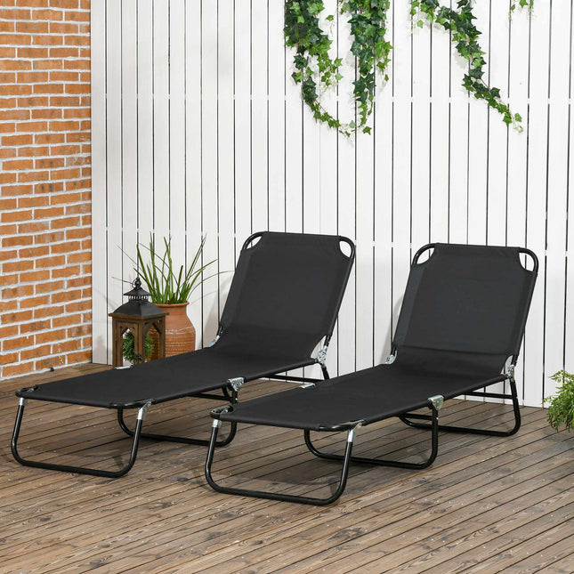 Klappbare Gartenliegegarnitur, Verstellbare Rückenlehne