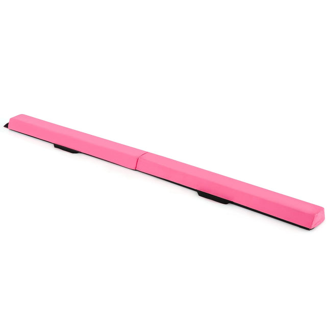 Foldable Gymnastics Balance Beam, 210 cm, Pink, Non-Slip