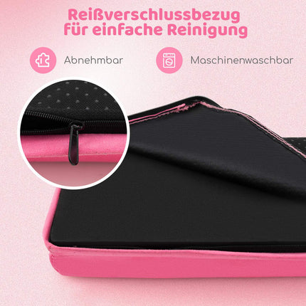 Foldable Gymnastics Balance Beam, 210 cm, Pink, Non-Slip