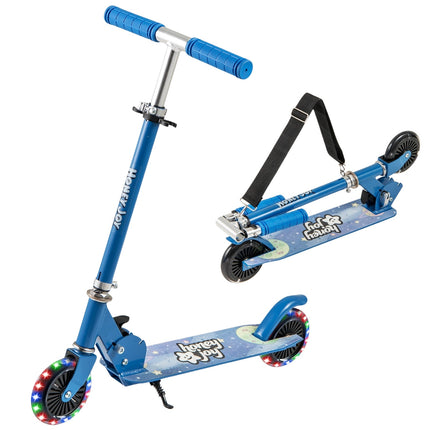 Foldable Kids Scooter with LED Wheels and Adjustable Handlebar