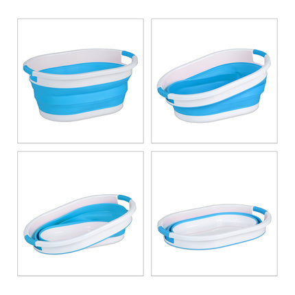 Foldable Laundry Basket with Handles, 24L Capacity