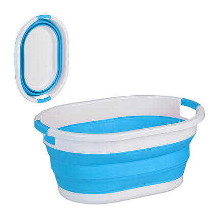 Foldable Laundry Basket with Handles, 24L Capacity