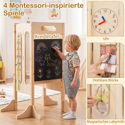 Foldable Learning Tower with Blackboard & Safety Net