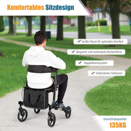 Skládací lehké hliníkové chodítko, nastavitelná výška
