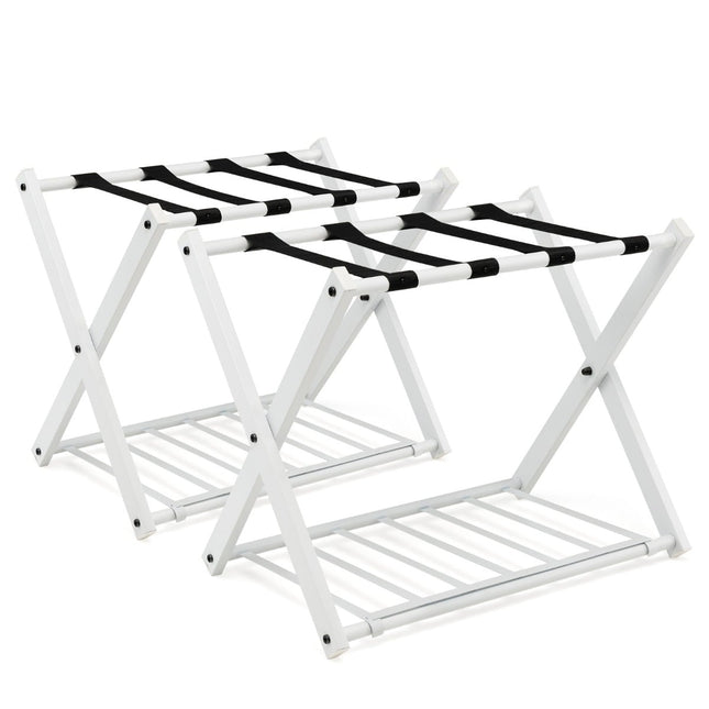 Faltbares Kofferablagen-Set, 2-stöckig, Eisen, 60kg Tragkraft