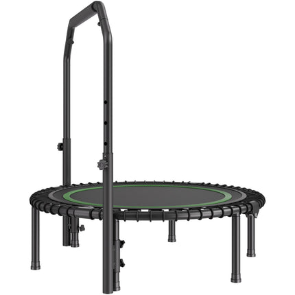 Foldable Mini Trampoline, 40 Inch, 330 lb, Adjustable Handle