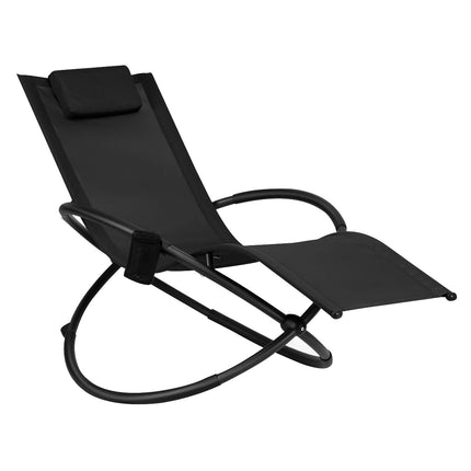 Faltbarer Outdoor-Schaukelstuhl, Becherhalter, 180 kg