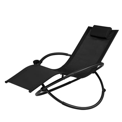 Faltbarer Outdoor-Schaukelstuhl, Becherhalter, 180 kg