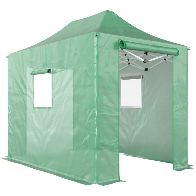 Faltbares Pop-Up Gewächshaus, 295x200x270 cm, UV-geschützt
