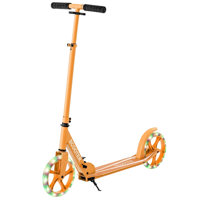 Klapproller mit LED-Rädern, höhenverstellbar, 110 kg Tragkraft