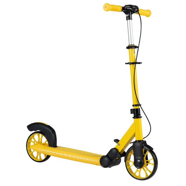 Klapproller mit LED-Rädern, höhenverstellbar, Gelb