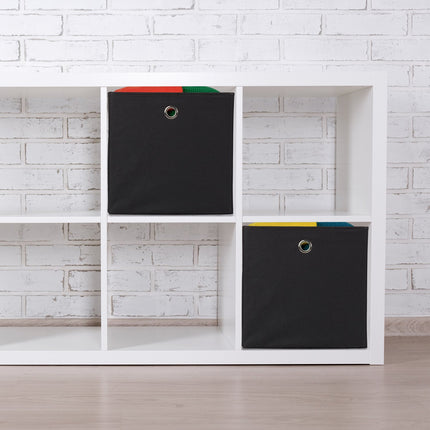 Faltbare Regal-Aufbewahrungskörbe – 4er-Set, Stoff-Organizer