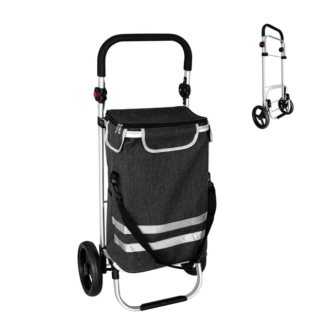 Faltbarer Einkaufstrolley, 45L Fassungsvermögen, Kühltasche