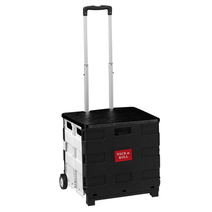 Faltbarer Einkaufstrolley, 50 l Fassungsvermögen, Weiß