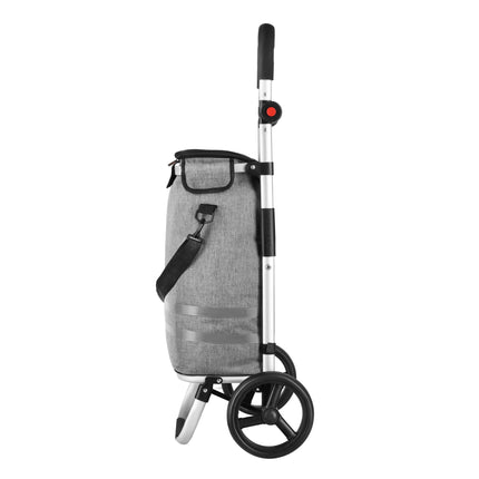 Faltbarer Einkaufstrolley 50L, Grau, Thermoisoliert