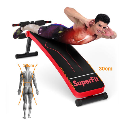 Klappbare Sit-Up-Bank, verstellbar, 200 kg Tragkraft