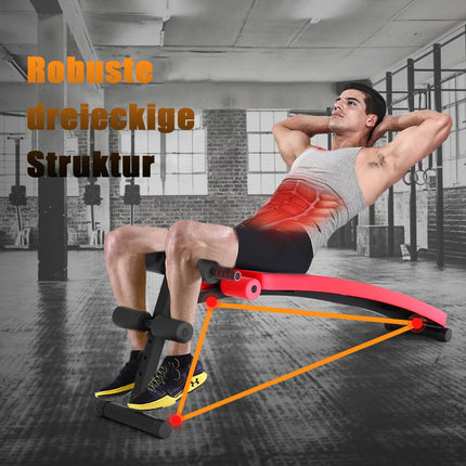 Klappbare Sit-Up-Bank, verstellbar, 200 kg Tragkraft
