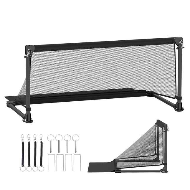 Opvouwbaar voetbaldoel 100x50x47cm met metalen frame en PE-net.