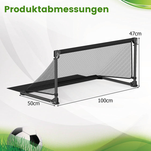Opvouwbaar voetbaldoel 100x50x47cm met metalen frame en PE-net.