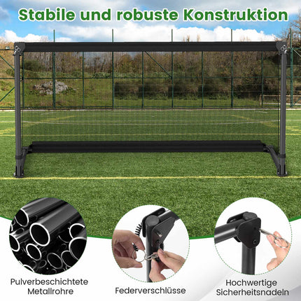 Foldable Soccer Goal 150x71x76cm Metal Frame PE Net