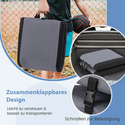 Foldable Stadium Seat Cushion with Adjustable Backrest Floor Chair Padded Stadium Seat