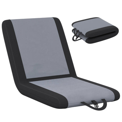 Foldable Stadium Seat Cushion with Adjustable Backrest Floor Chair Padded Stadium Seat