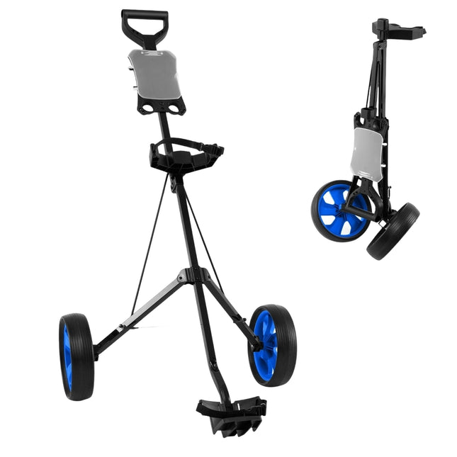 Faltbarer Golf Trolley aus Stahl mit Scorekartenhalter, 2 Räder