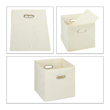 Skládací úložné koše, sada 4 ks – organizační boxy