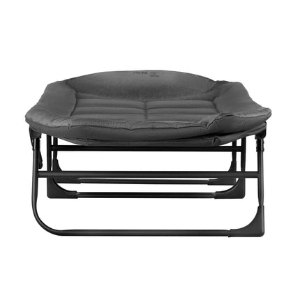 Klappbares Feldbett, Grau, 200 cm