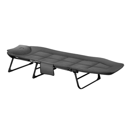Klappbares Feldbett, Grau, 200 cm